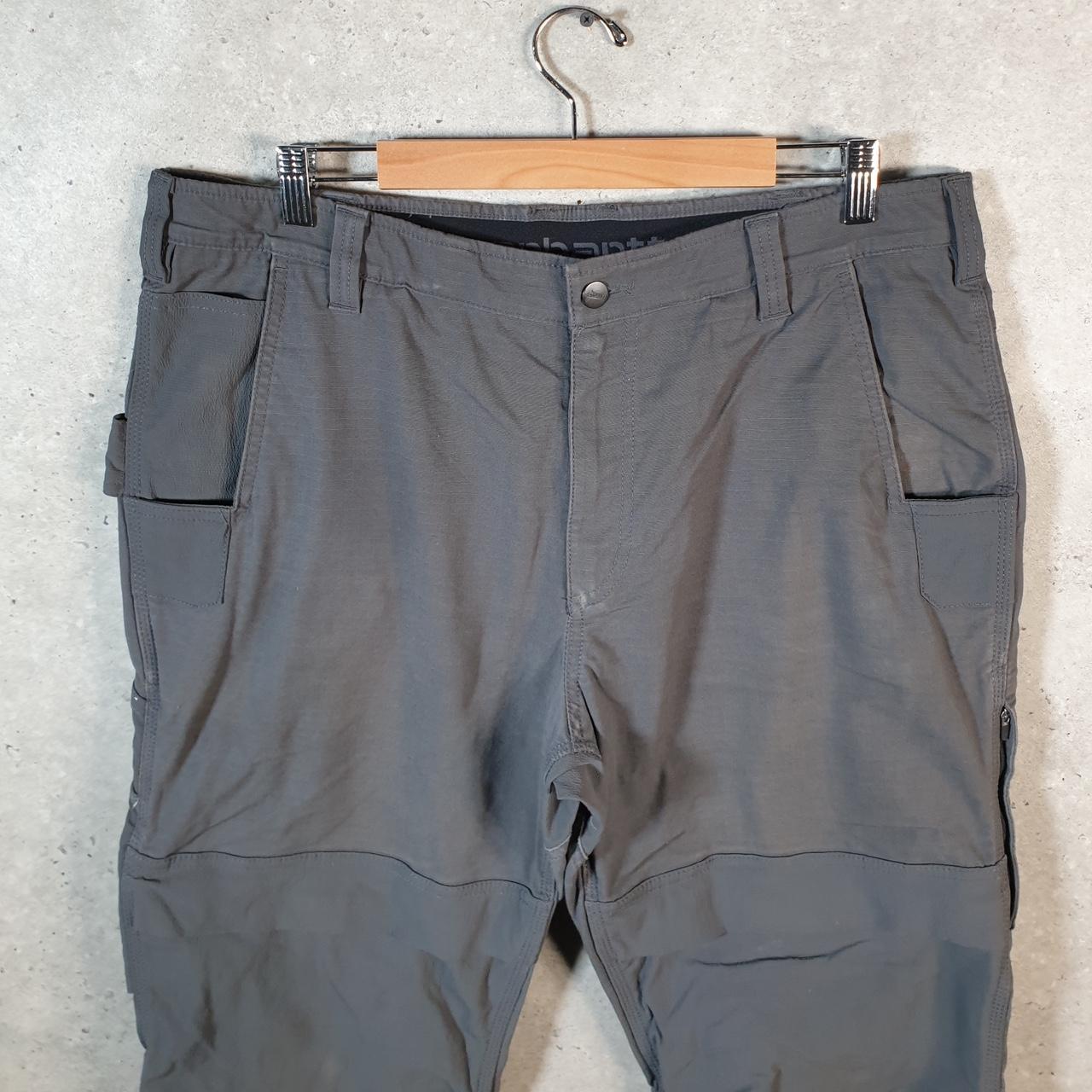 Vintage Carhartt Carpenter Trousers Mens W38 L30 Grey Relaxed Fit Workwear