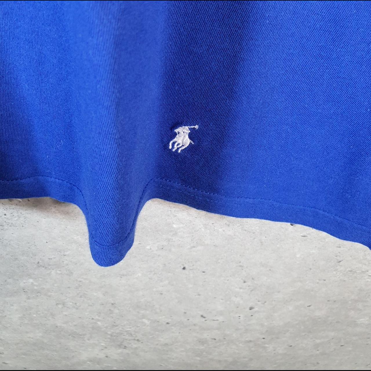 Vintage Ralph Lauren Polo T Shirt Men’s Medium Blue Embroidered Classic Fit Pony C9131