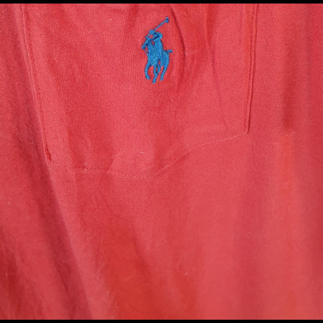 Vintage Ralph Lauren Polo T Shirt Men’s Large Red Embroidered Pony Classic Fit C9035