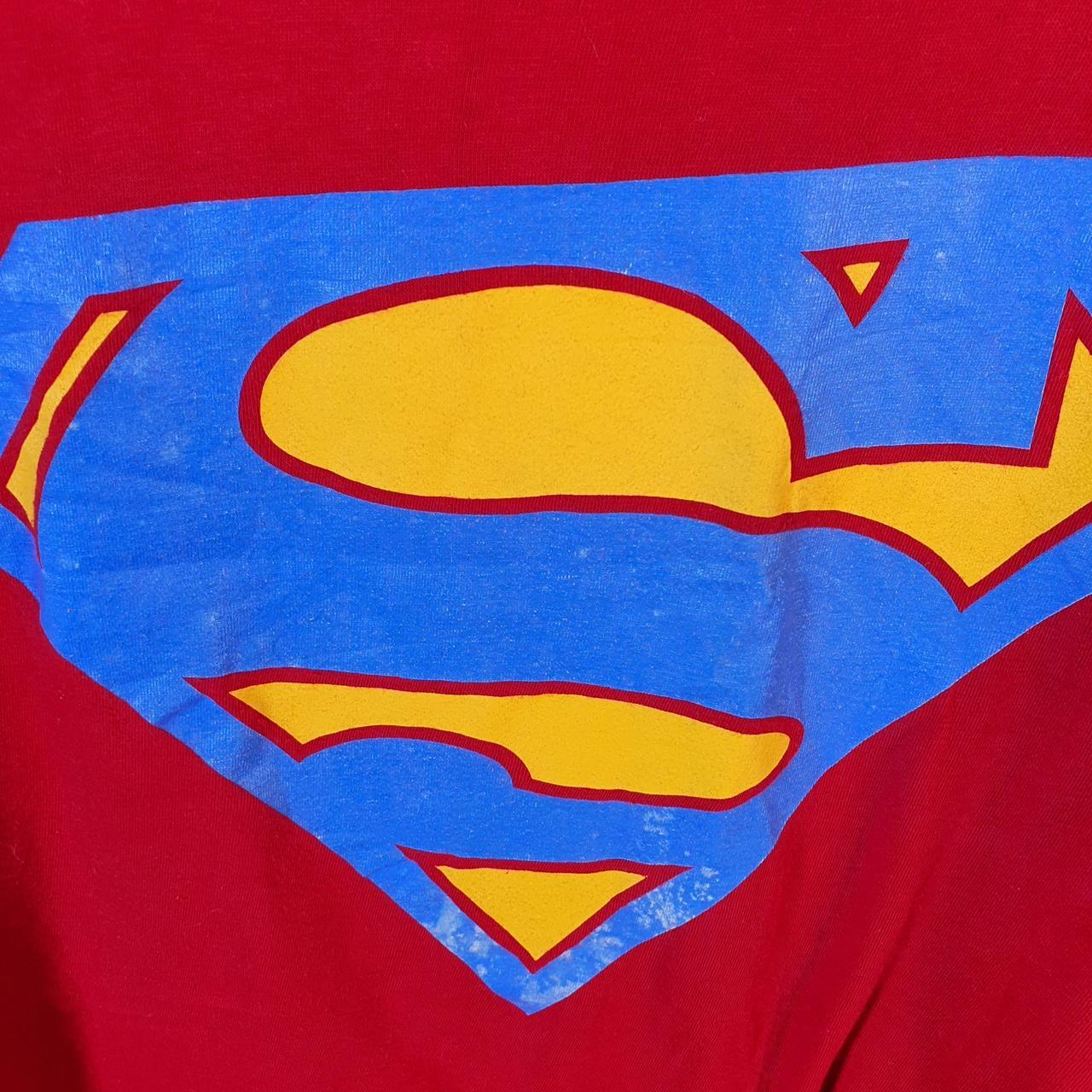 Vintage Munster Rugby Superman Graphic 90s USA Single Stitch T Shirt Men’s XL Red