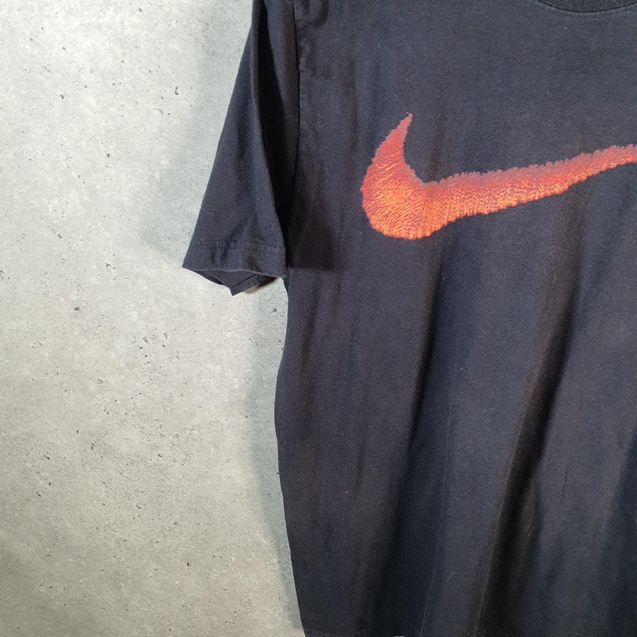 Vintage Nike Graphic T Shirt Men’s Large Black Logo Swoosh Athletic