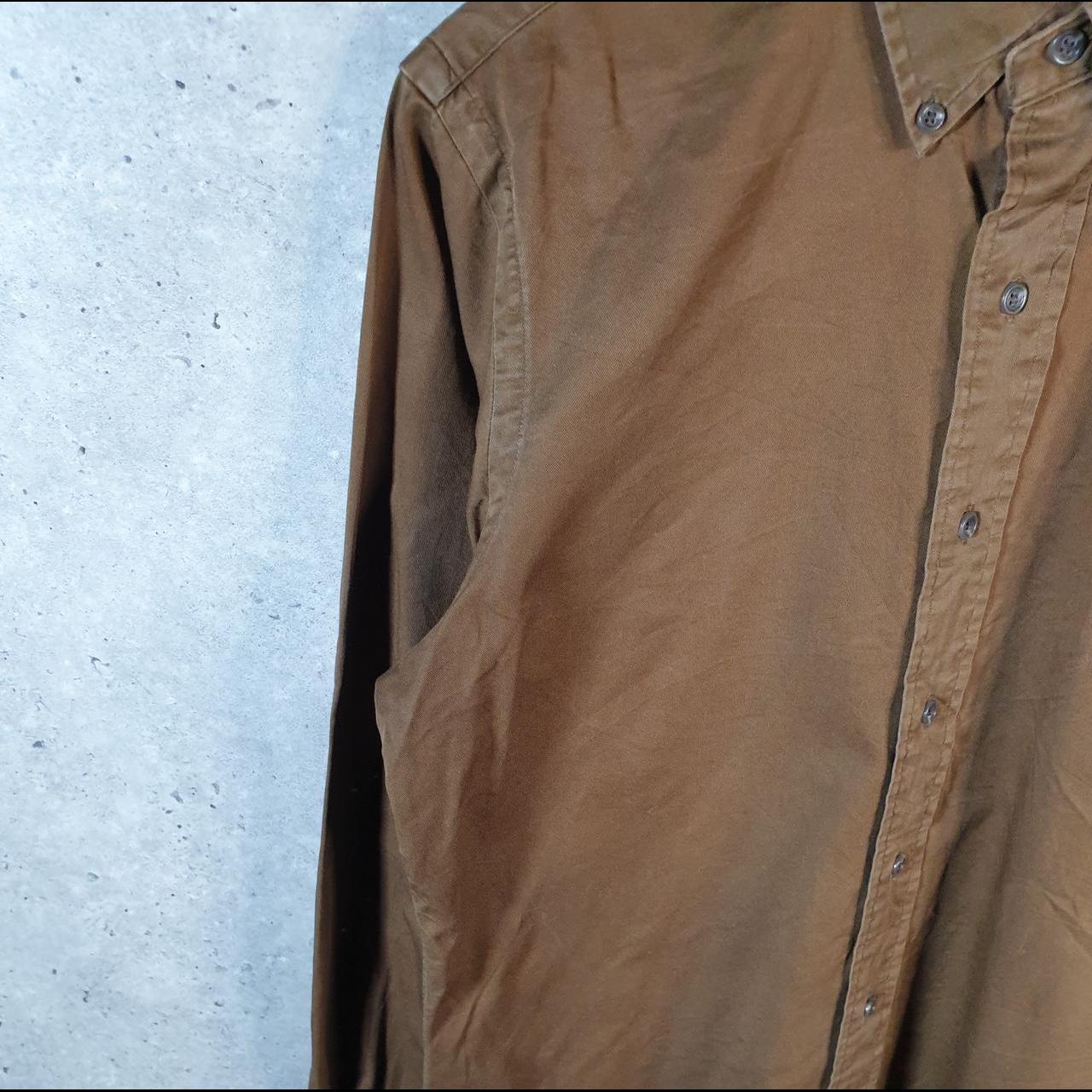 Vintage Ralph Lauren Button Down Shirt Men’s Medium Brown Custom Fit Pony Cotton