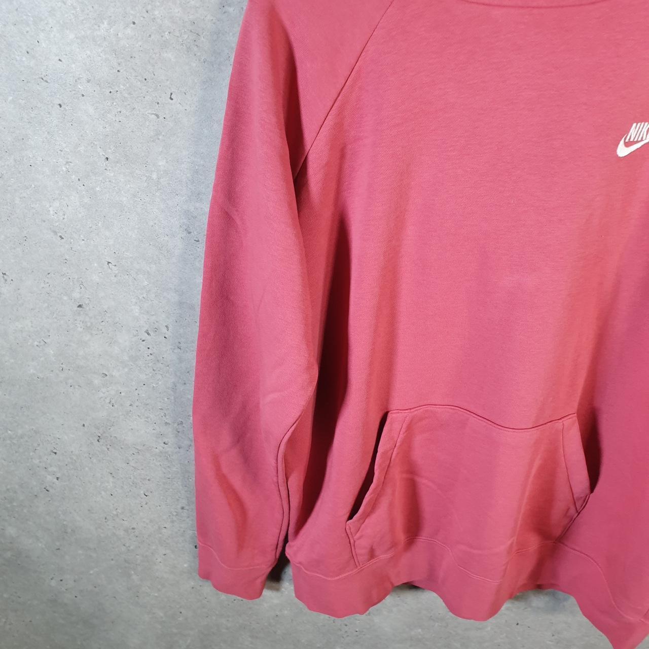 Vintage Nike Club Embroidered Hoodie Womens XL Pink Swoosh Y2K Pullover