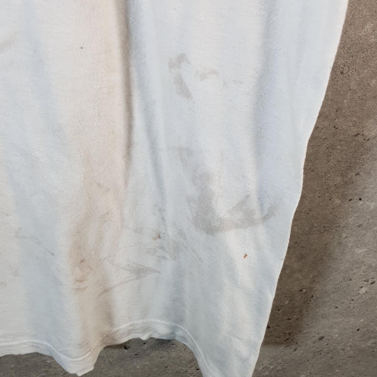 Vintage Adidas Amplifier T Shirt Men’s Large White Three Stripes Logo Athletic