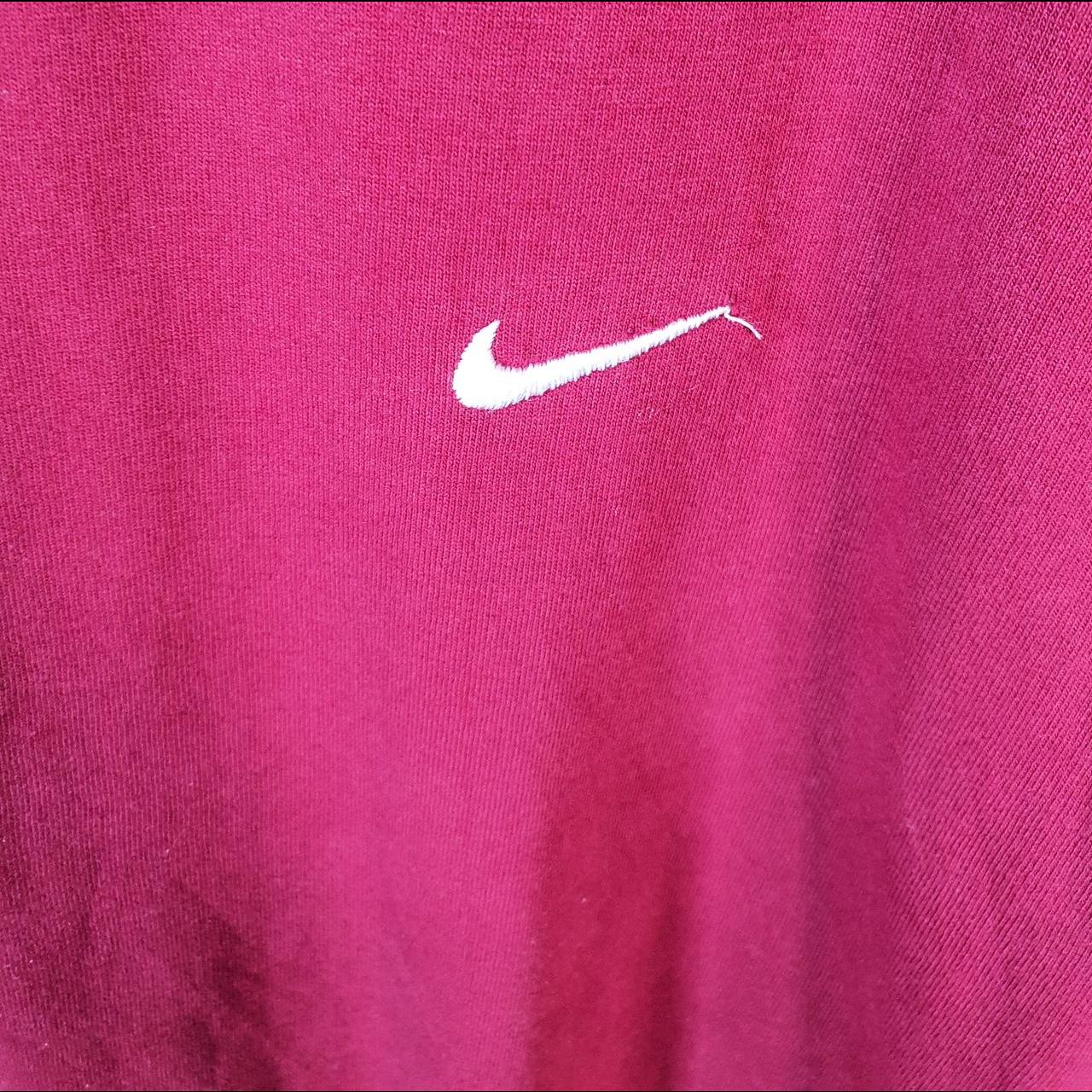 Vintage Nike 90s Swoosh T Shirt Shirt Men’s 2XL Red Embroidered Logo Athletic C9581