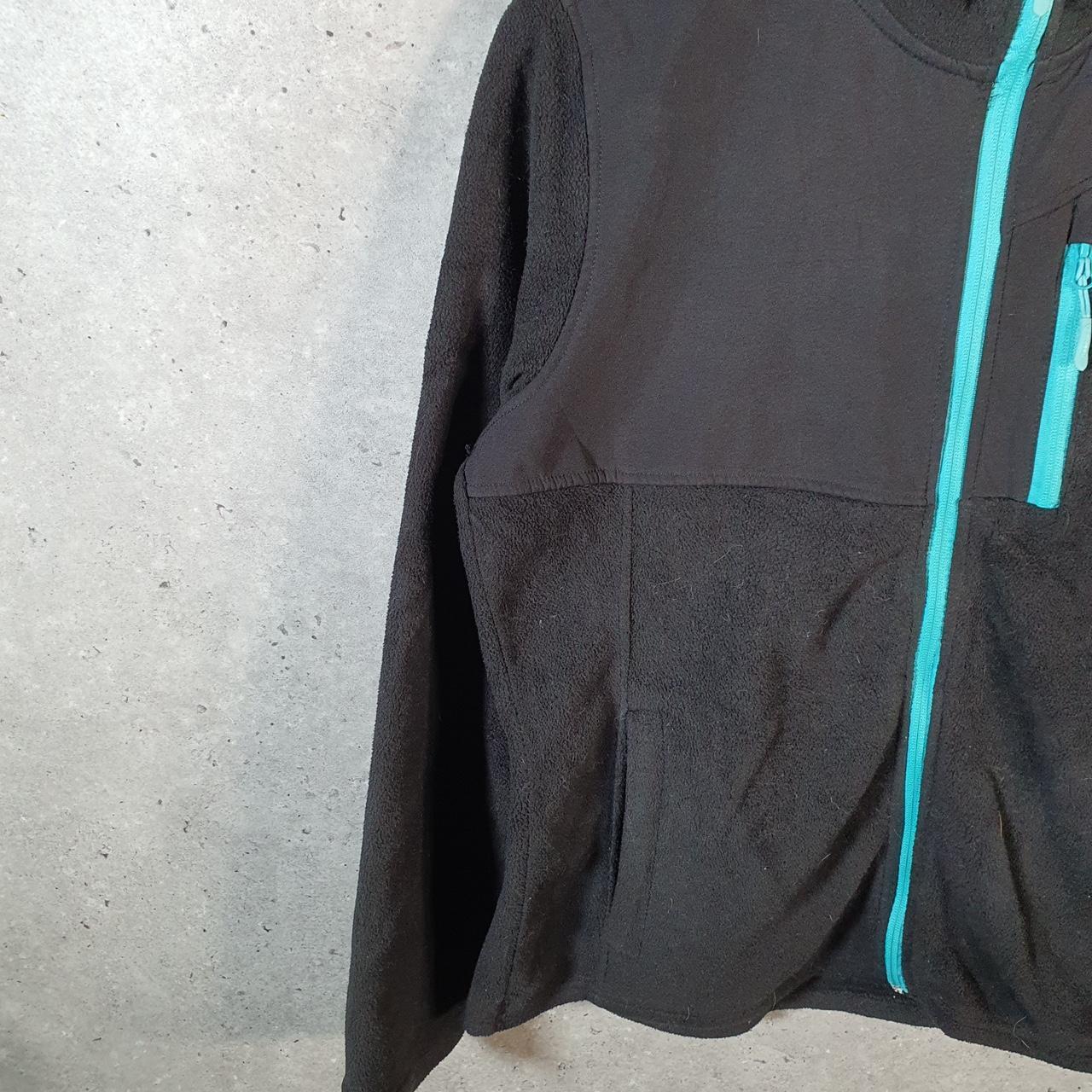 Reebok Full Zip Fleece Sweatshirt Mens Large Black Embroidered Logo