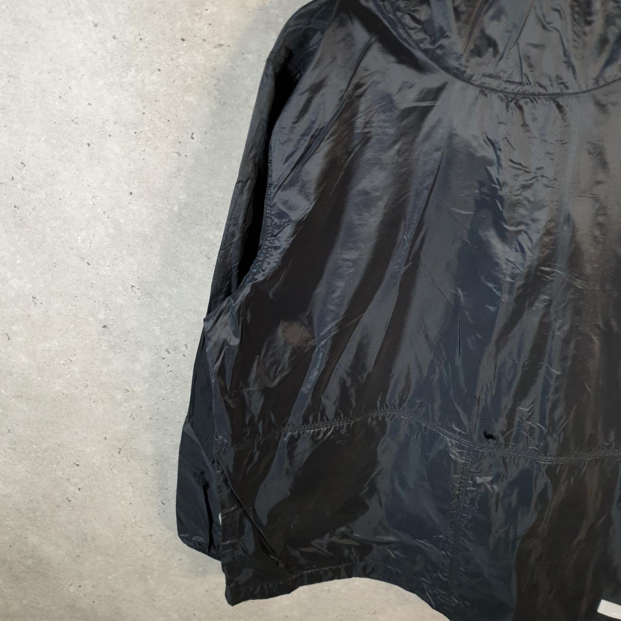 Vintage Nike 90s Windbreaker Track Jacket Mens Small Black USA Swoosh Pullover