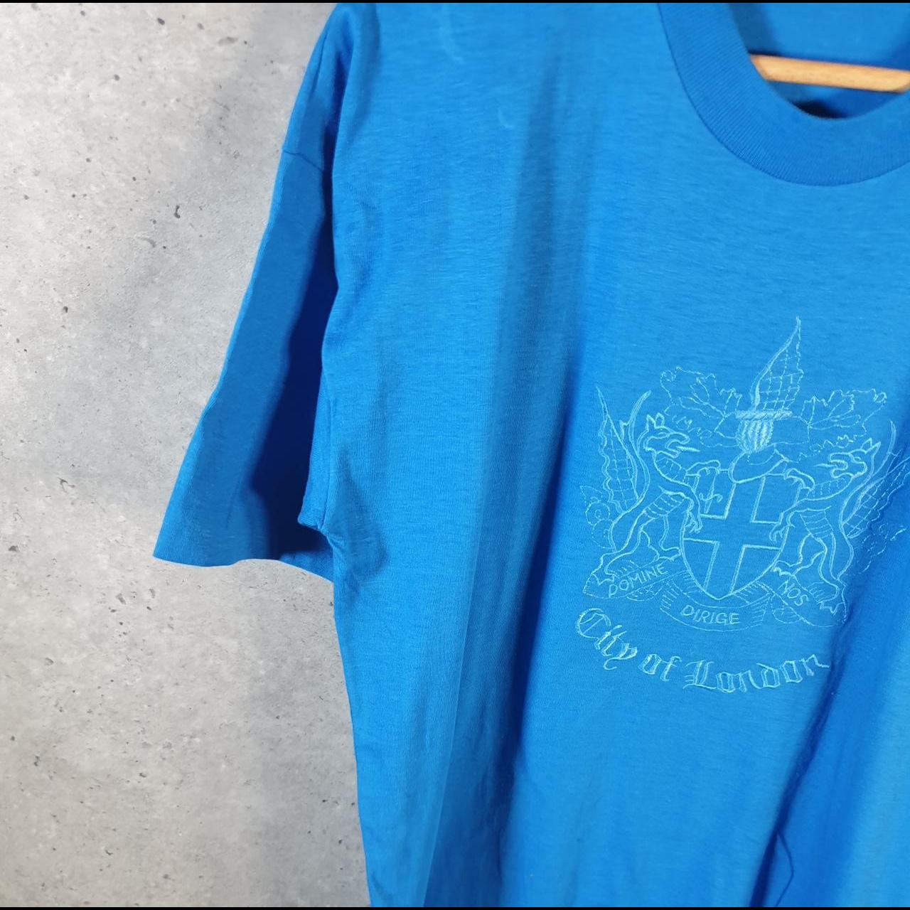 Vintage President City of London 90s USA Single Stitch T Shirt Men’s Medium Blue