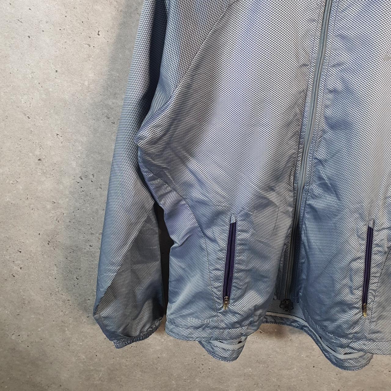 Vintage Nike Storm Fit Windbreaker Track Jacket Mens Large Blue USA Swoosh Full Zip