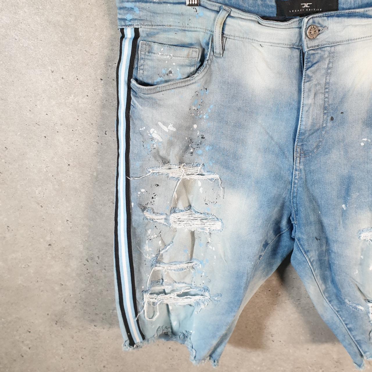 Vintage Jordan Craig Baggy Y2K Hip Hop Jorts Shorts Mens W40 Blue Denim USA