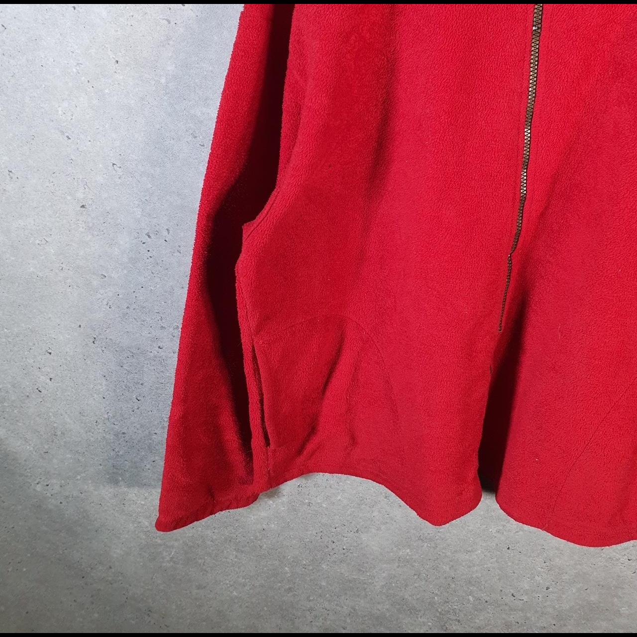 Vintage Nike Full Zip Fleece Sweatshirt Men’s Large Red Swoosh Y2K Just Do It Logo