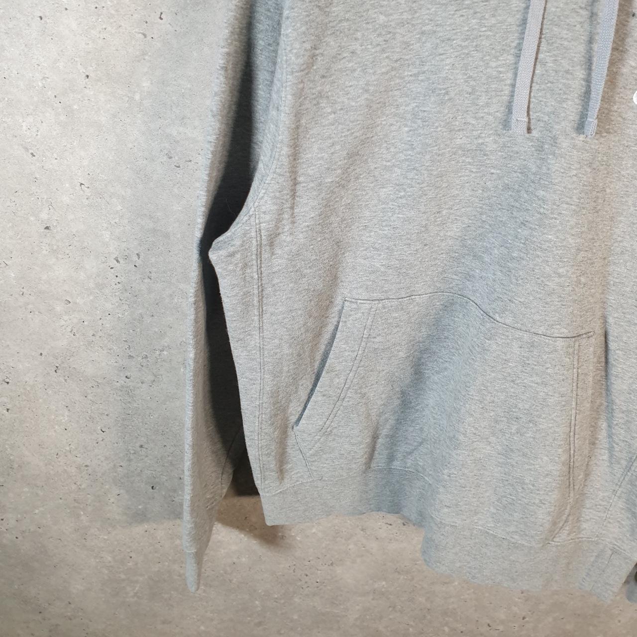 Vintage Nike Club Embroidered Hoodie Men’s Small Grey Swoosh Y2K Pullover Logo