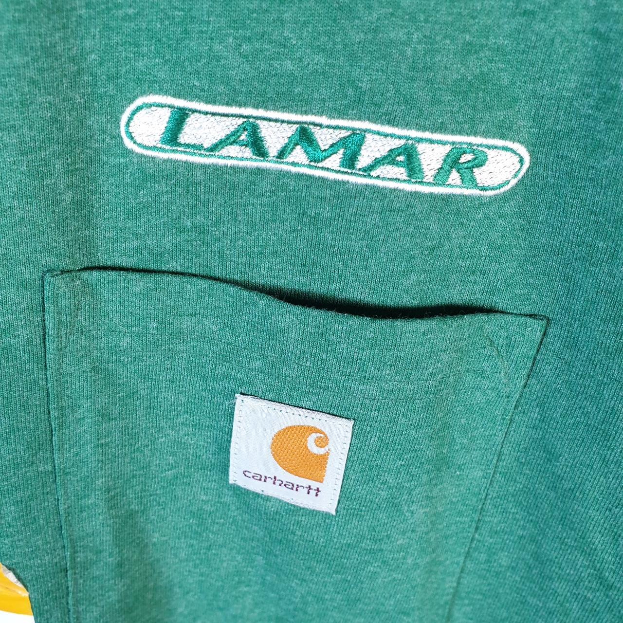 Vintage Carhartt Pocket T Shirt Men’s Medium Green Workwear Chore Utility Loose Fit C9362