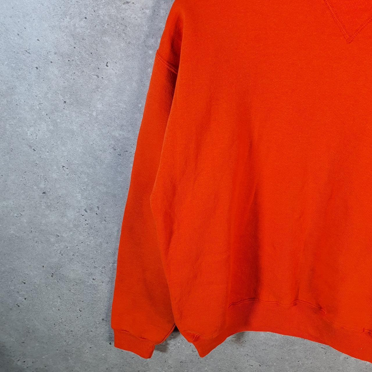 Vintage Russell Athletic USA Sweatshirt Youth XL Orange Pullover Baggy Crewneck