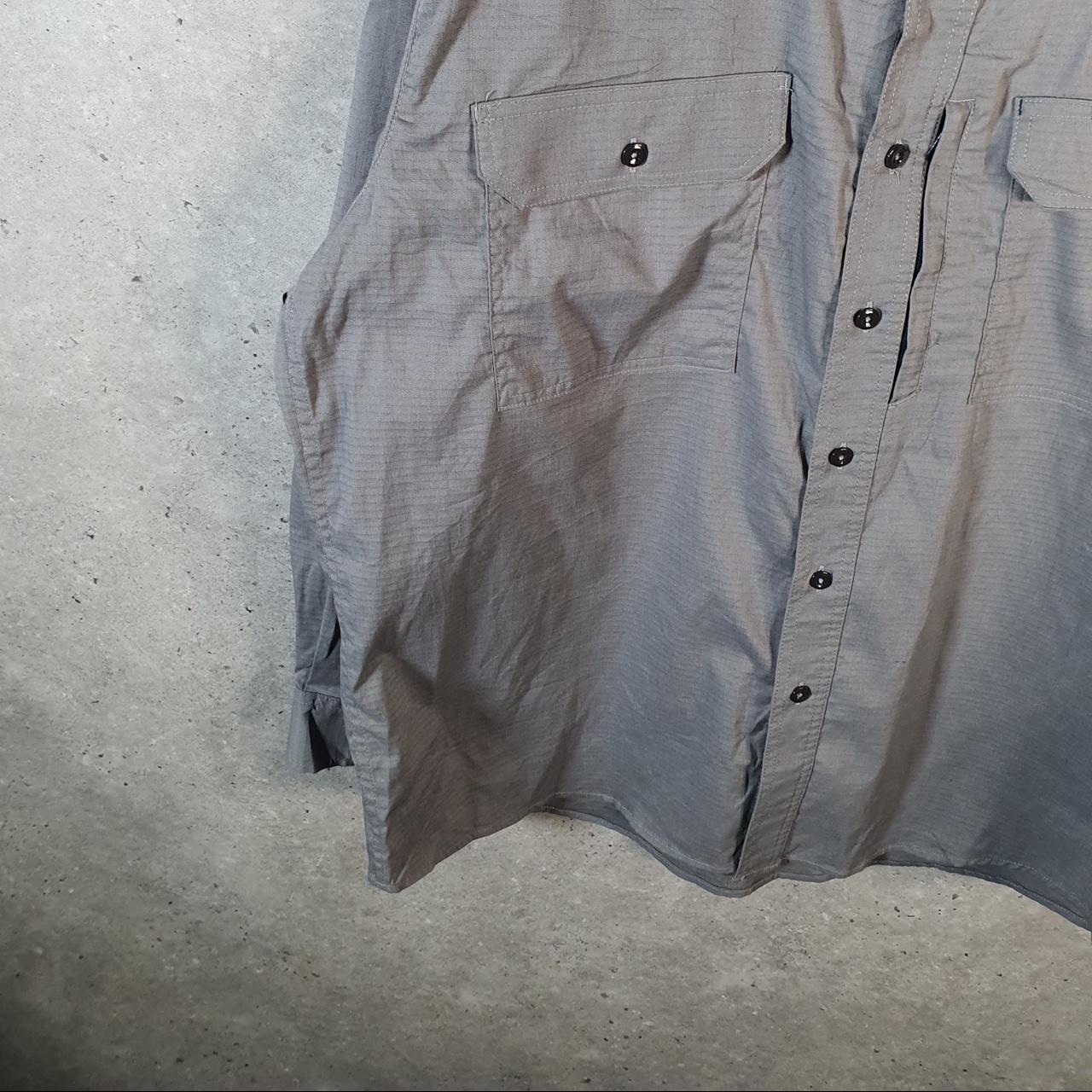 Vintage Carhartt Shirt Button Down Mens XL Grey Long Sleeve Utility Relaxed Fit