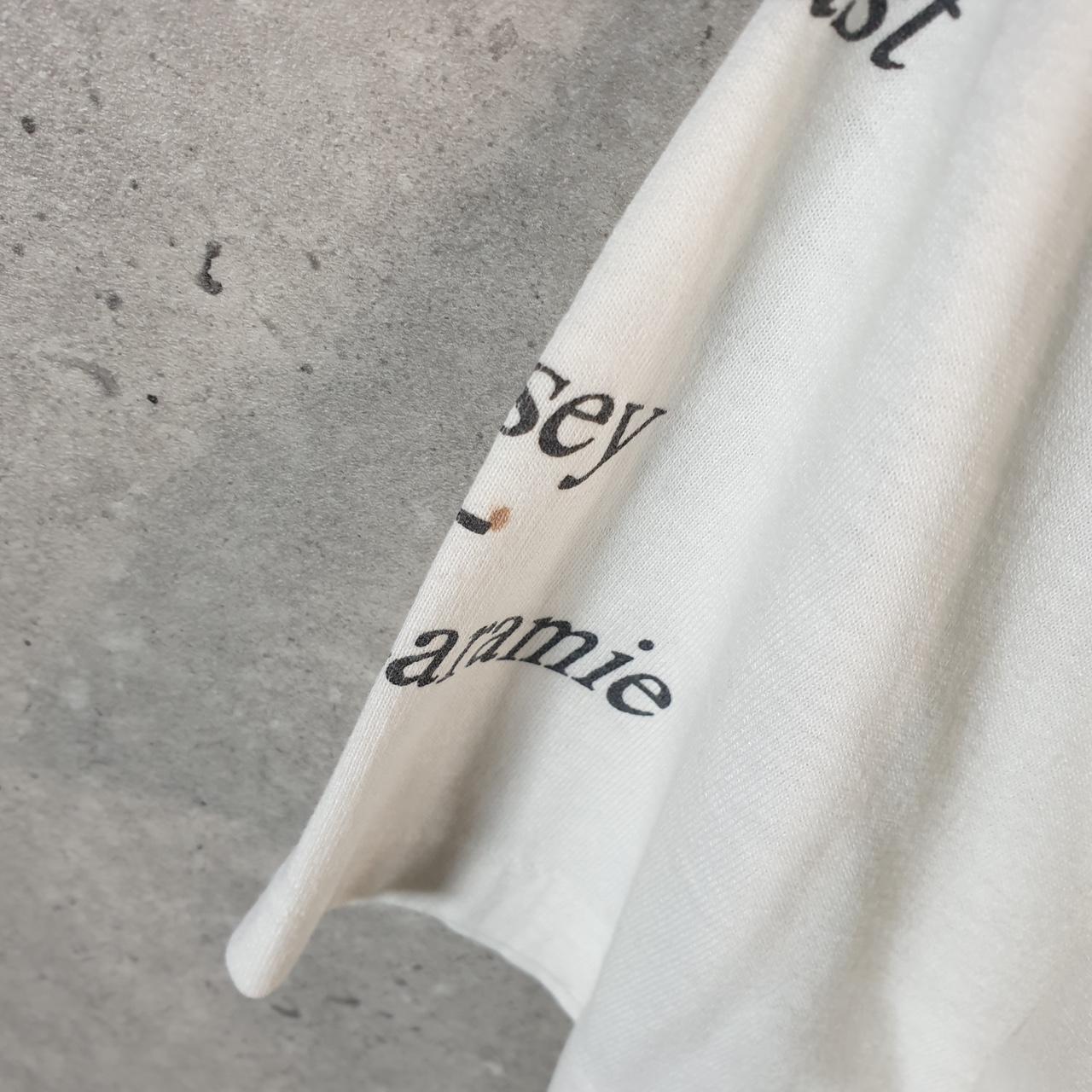 Vintage Hanes 1995 Wyoming USA Single Stitch T Shirt Men’s Medium White