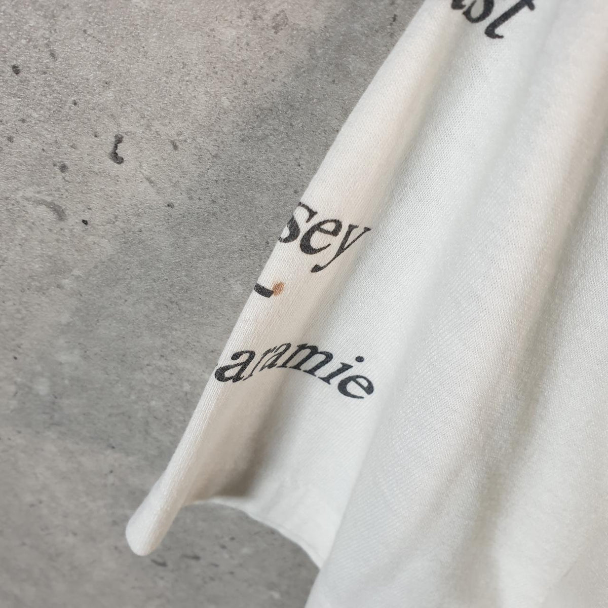 Vintage Hanes 1995 Wyoming USA Single Stitch T Shirt Men’s Medium White