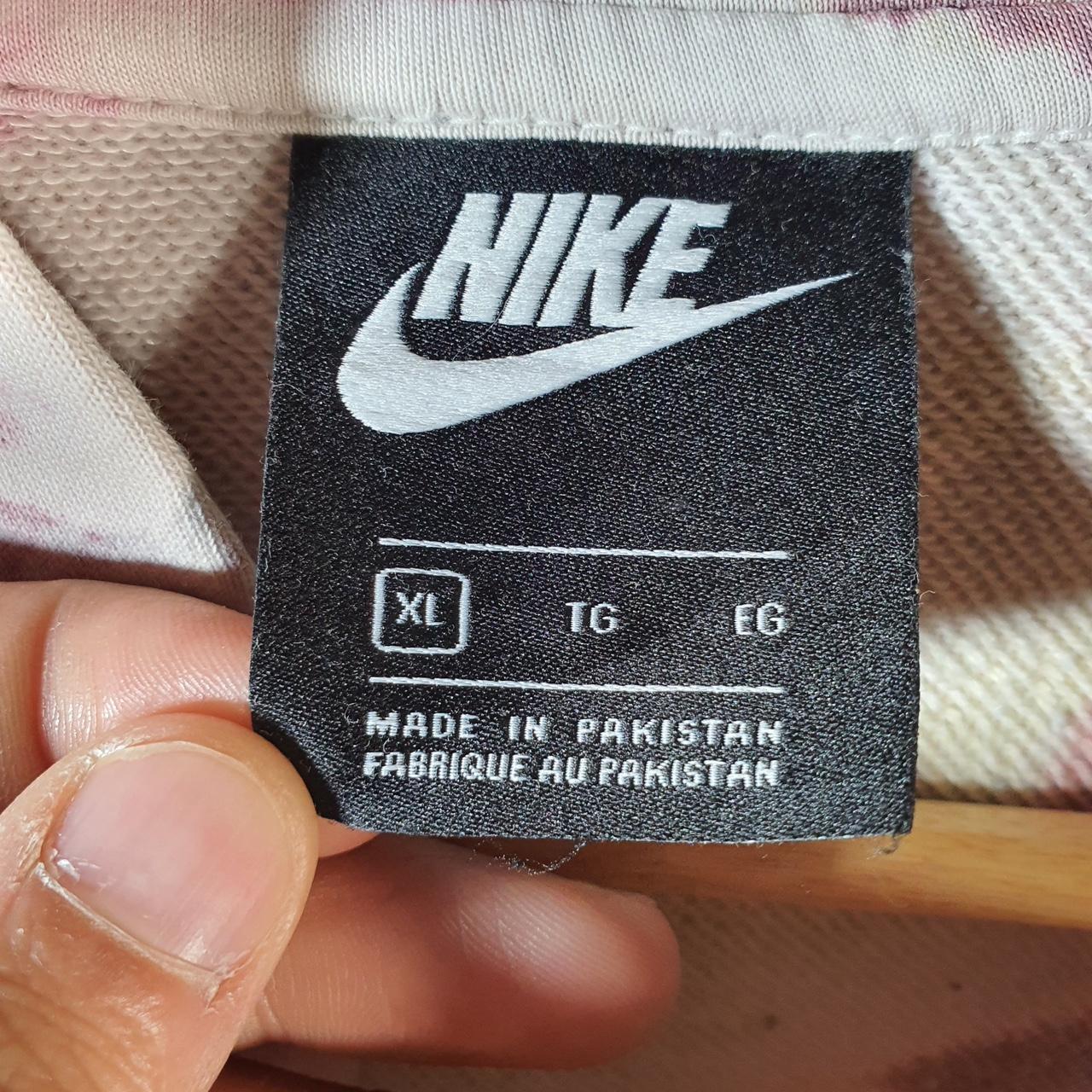 Vintage Nike Club Spellout Hoodie Men’s XL Tie Dye Swoosh Y2K Pullover