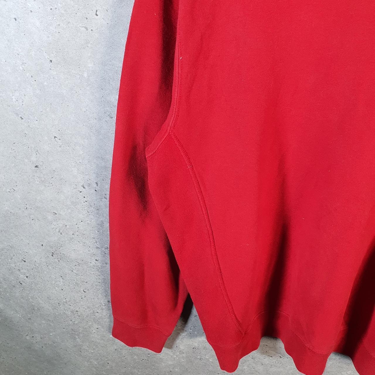 Vintage Ralph Lauren Polo Sweatshirt Men’s Small Red Boxy Baggy Cotton Pullover Pony