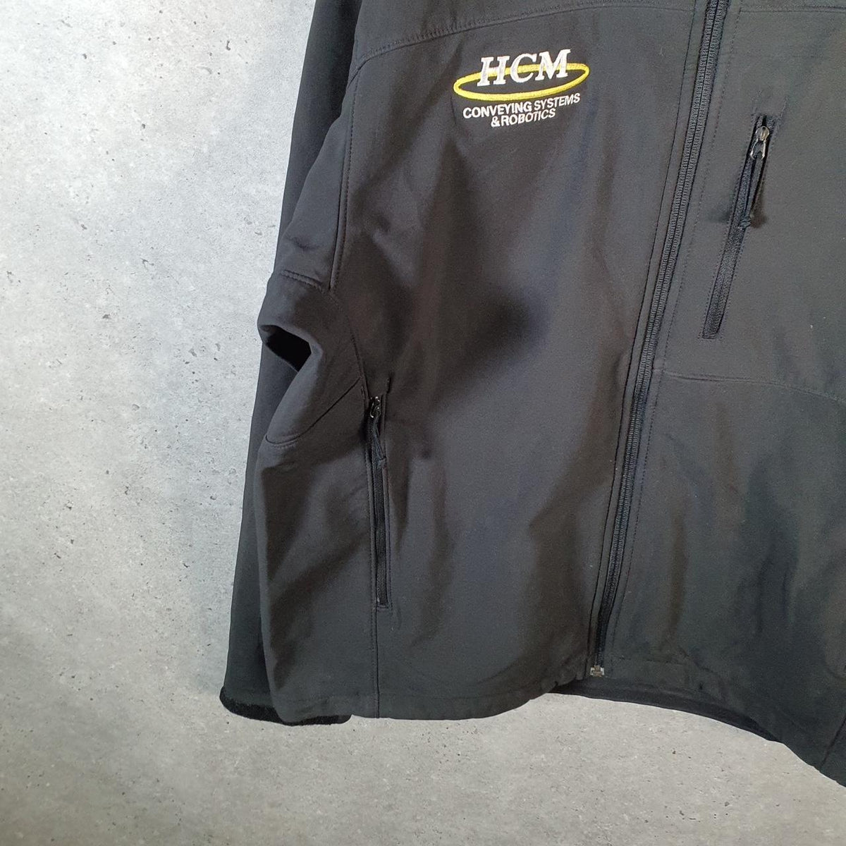Vintage The North Face TNF Apex Shell Jacket Mens Large Black Logo Full Zip Winter