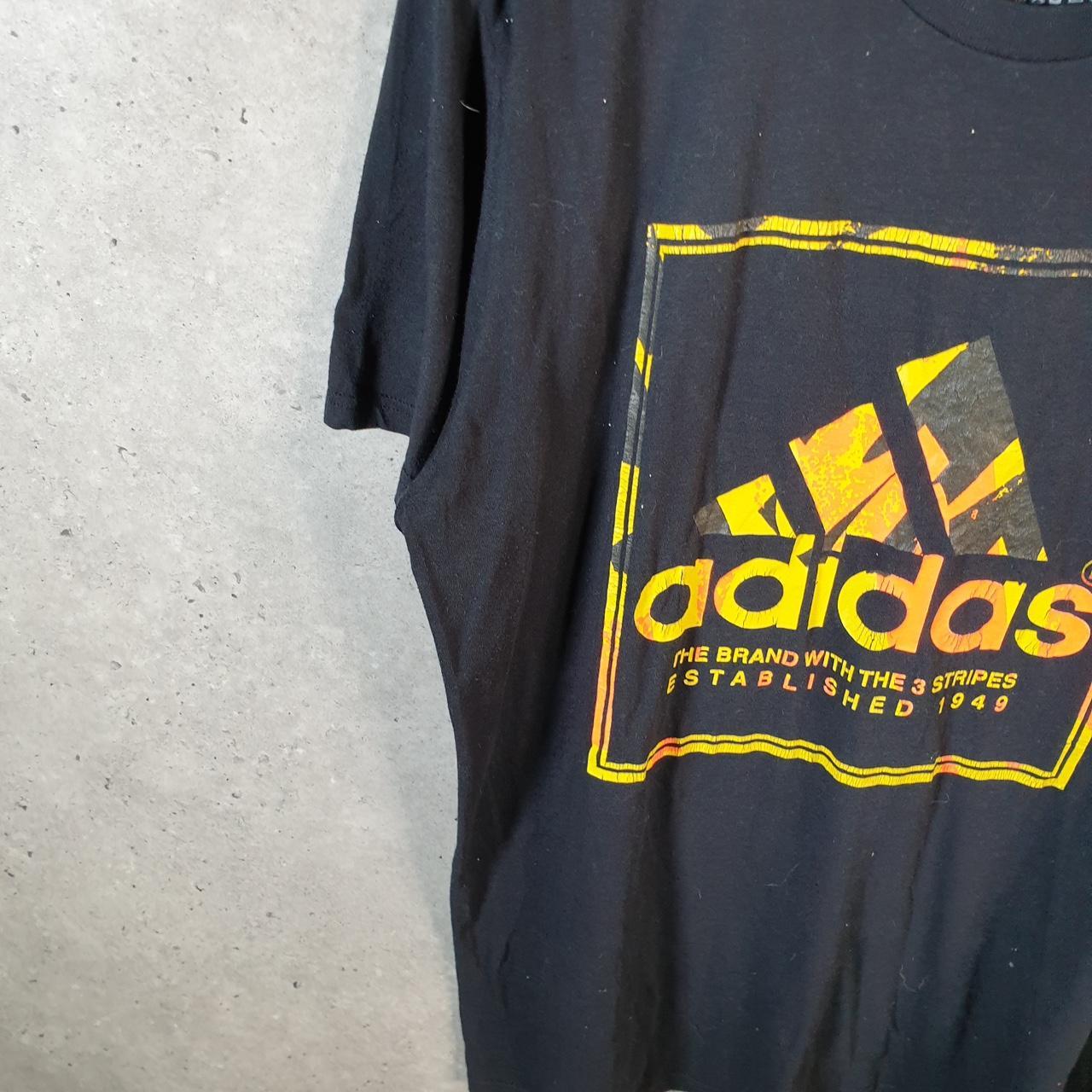 Vintage Adidas Go To Performance Tee T Shirt Men’s XL Black Three Stripes Logo Athletic