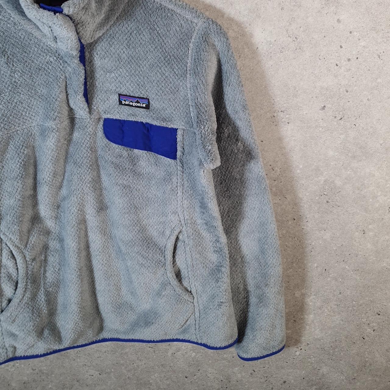 Vintage Patagonia Re Tool Half T-Snap Fleece Pullover Sweatshirt Womens Medium Grey