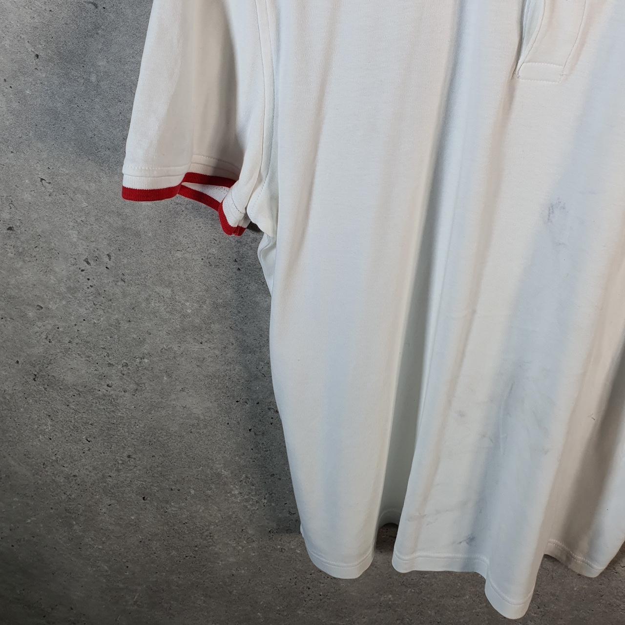 Vintage Tommy Hilfiger Polo Shirt Men’s Large White Custom Fit Embroidered Logo