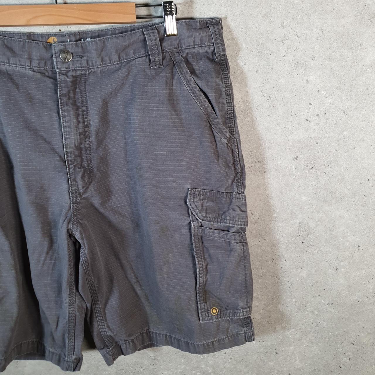 Vintage Carhartt Baggy Carpenter Shorts Jorts Cargo Men’s W40 Grey Relaxed Fit Workwear A4833