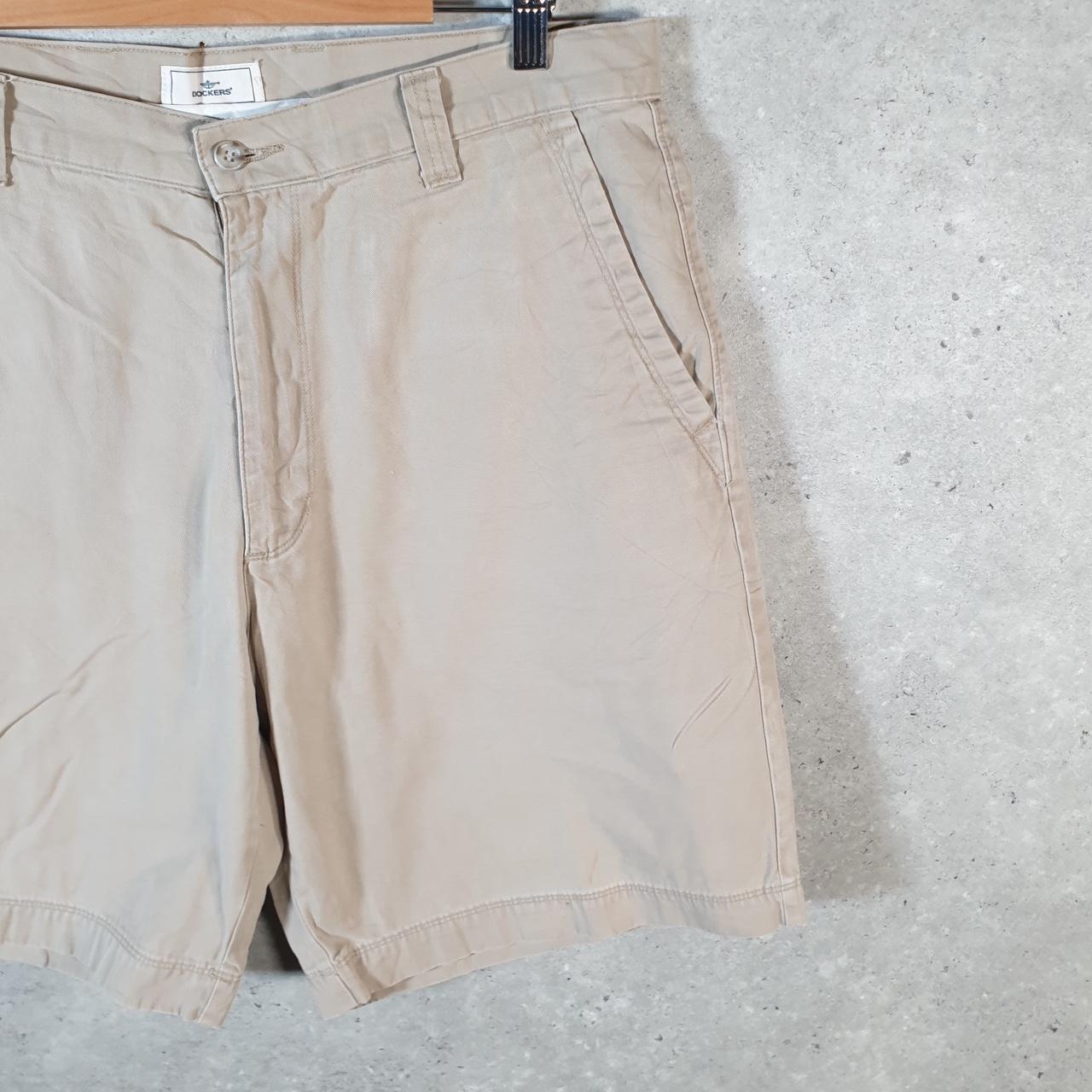 Vintage Dockers Chino Shorts Jorts Cargo Men’s W34 Brown Baggy Cotton