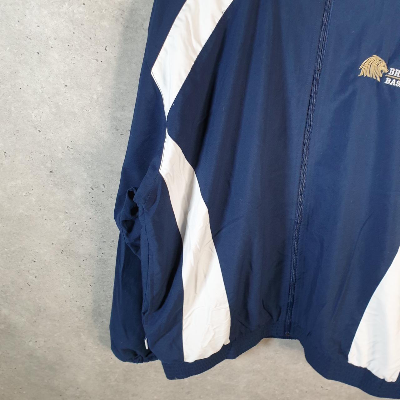 Vintage Russell Athletic Briarwood Basketball qTrack Jacket Men’s Large Blue Full Zip