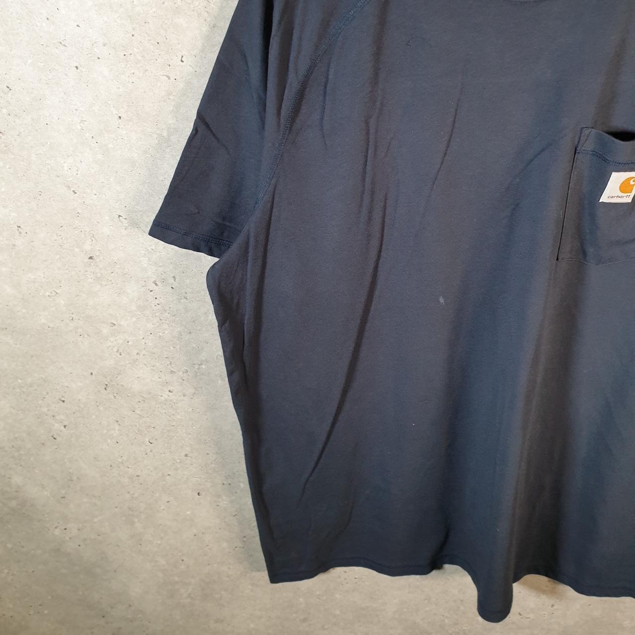 Vintage Carhartt Pocket T Shirt Men’s XL Navy Blue Workwear Chore Utility Relaxed Fit