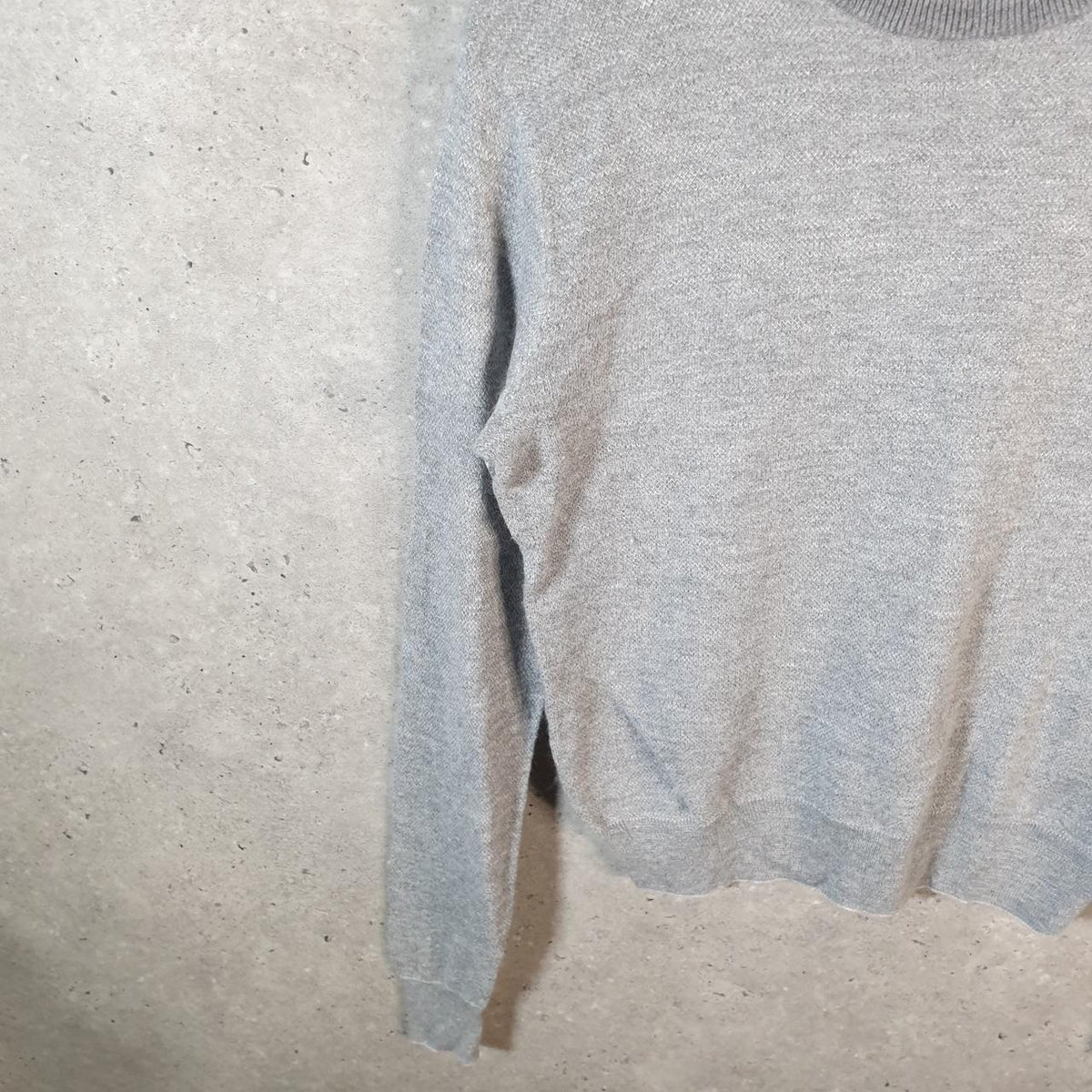 Vintage Ralph Lauren Polo Sweatshirt Womens Medium Grey Cotton Pullover