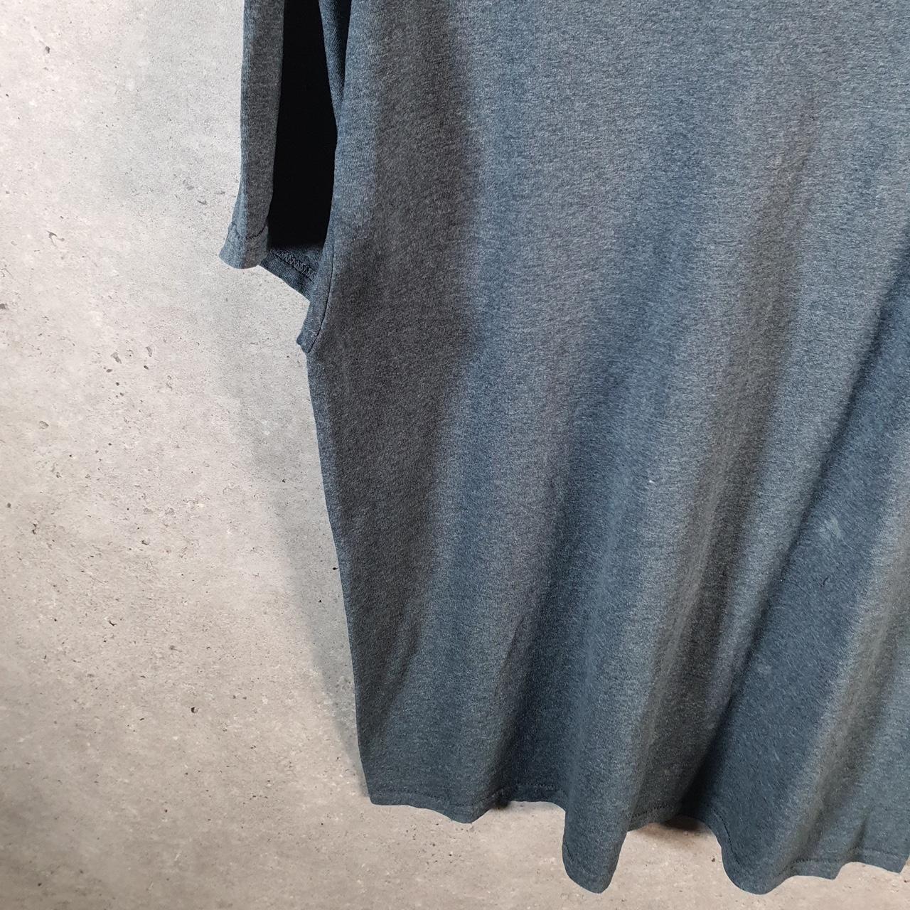 Vintage Adidas T Shirt Men’s Large Grey Three Stripes Logo Athletic