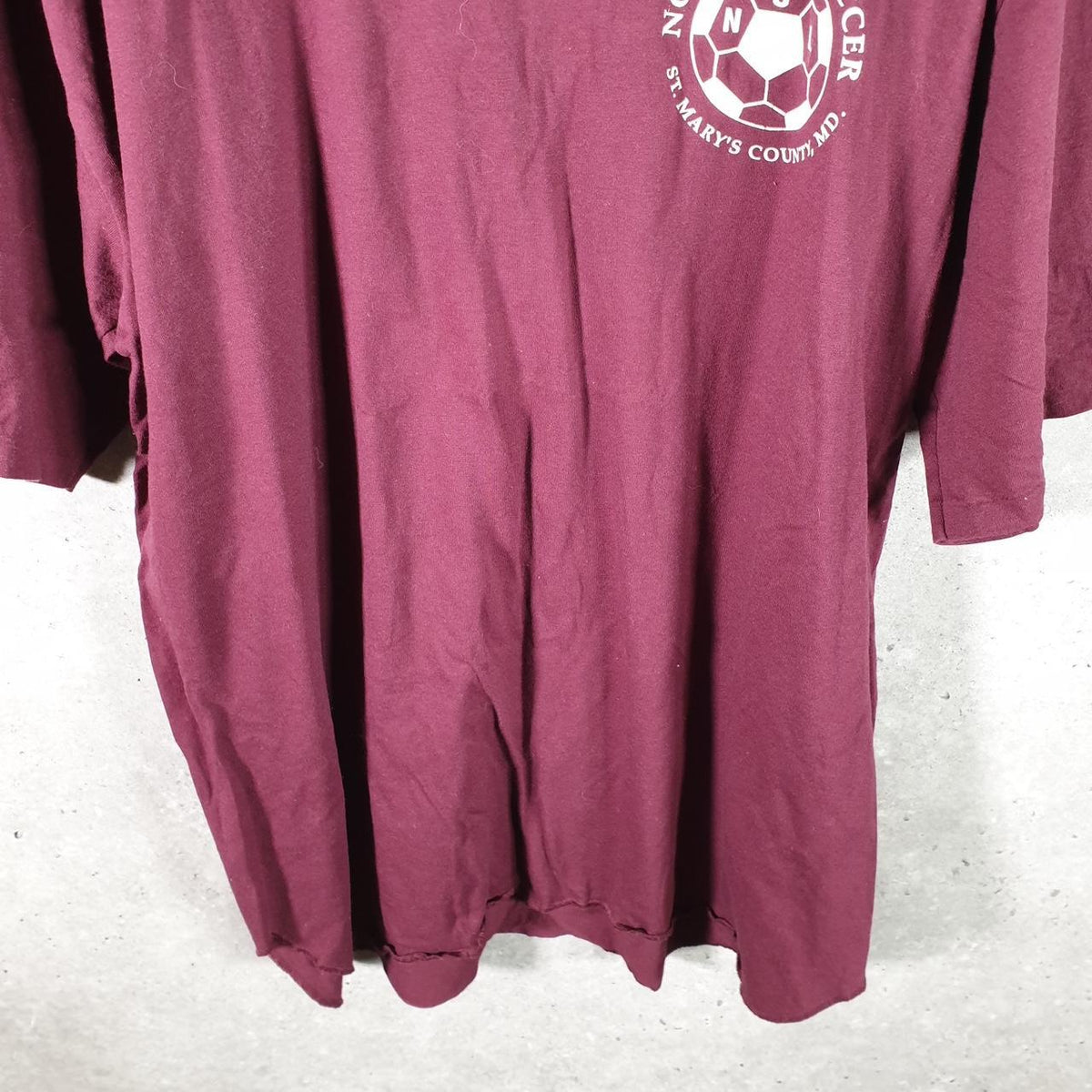 Vintage Eagle Northern Soccer 90s USA Single Stitch T Shirt Men’s XL Burgundy Red Big Fish Vintage
