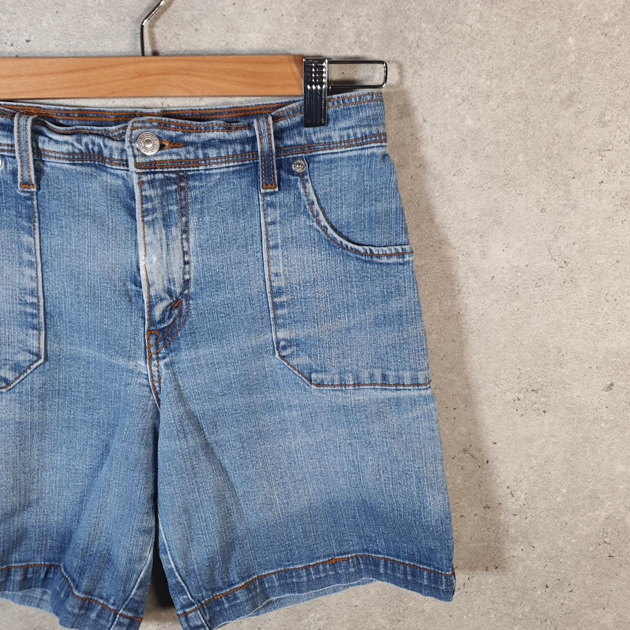 Vintage Levi’s Cut Off Baggy Shorts Jorts Cargo Womens W28 Blue Relaxed Denim