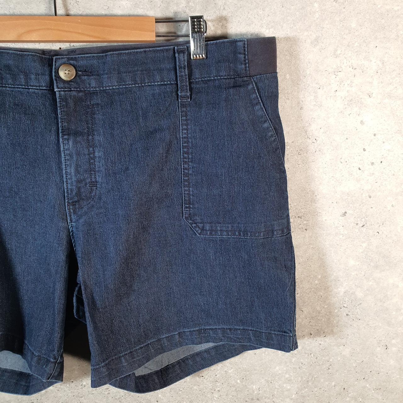 Vintage Lee Chino Shorts Jorts Cargo Womens W40 Blue Baggy Cotton A4420