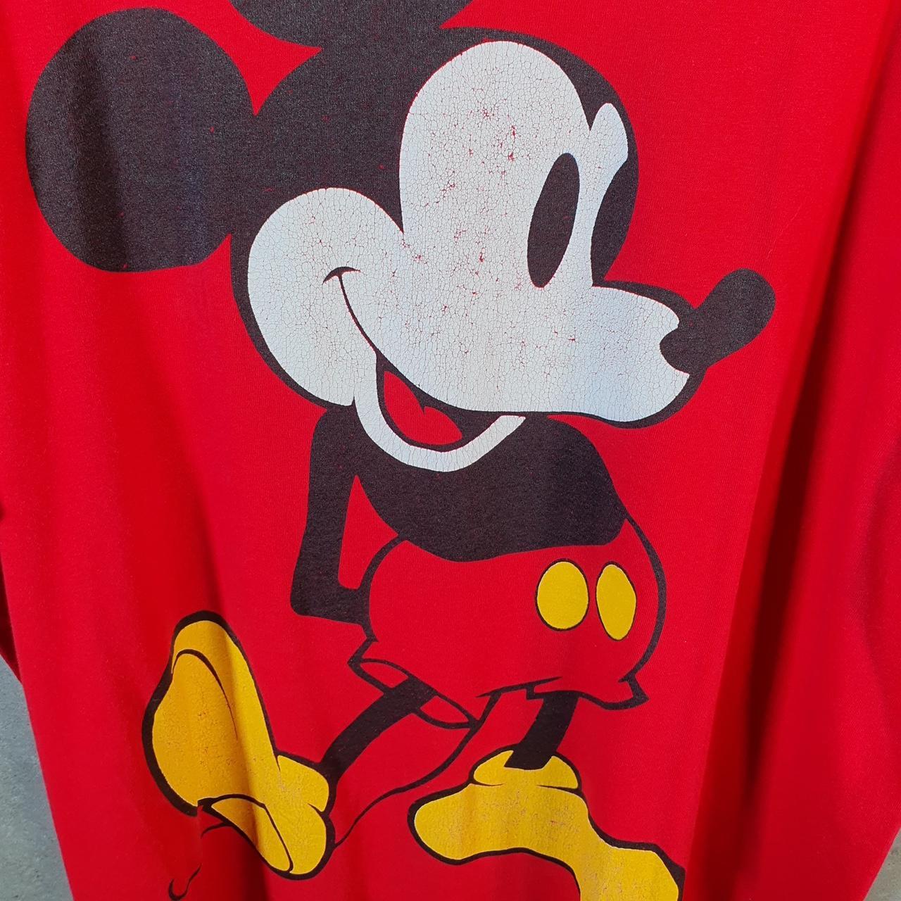 Vintage Disney Mickey Mouse 90s Graphic USA Single Stitch T Shirt Men’s 3XL Red