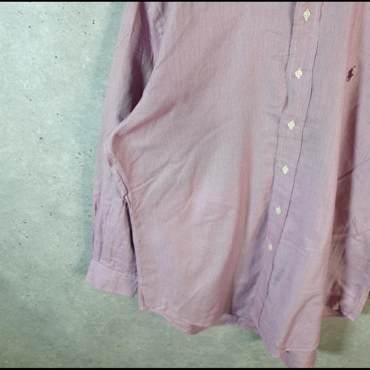 Vintage Ralph Lauren Button Down Shirt Men’s Large Pink Yarmouth Fit Pony Cotton