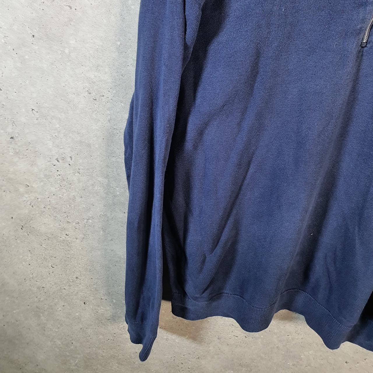 Vintage Fila 1/4 Zip Knit Sweater Men’s Medium Blue Y2K Pullover Casual