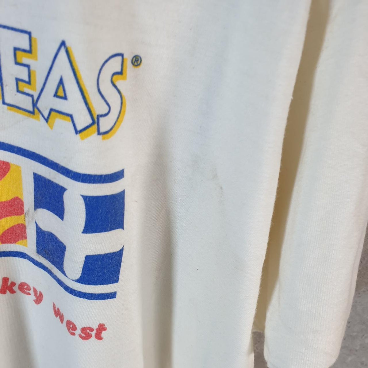 Vintage Sovereign Of The Seas Graphic USA 90s Single Stitch T Shirt Men’s Medium White C8737