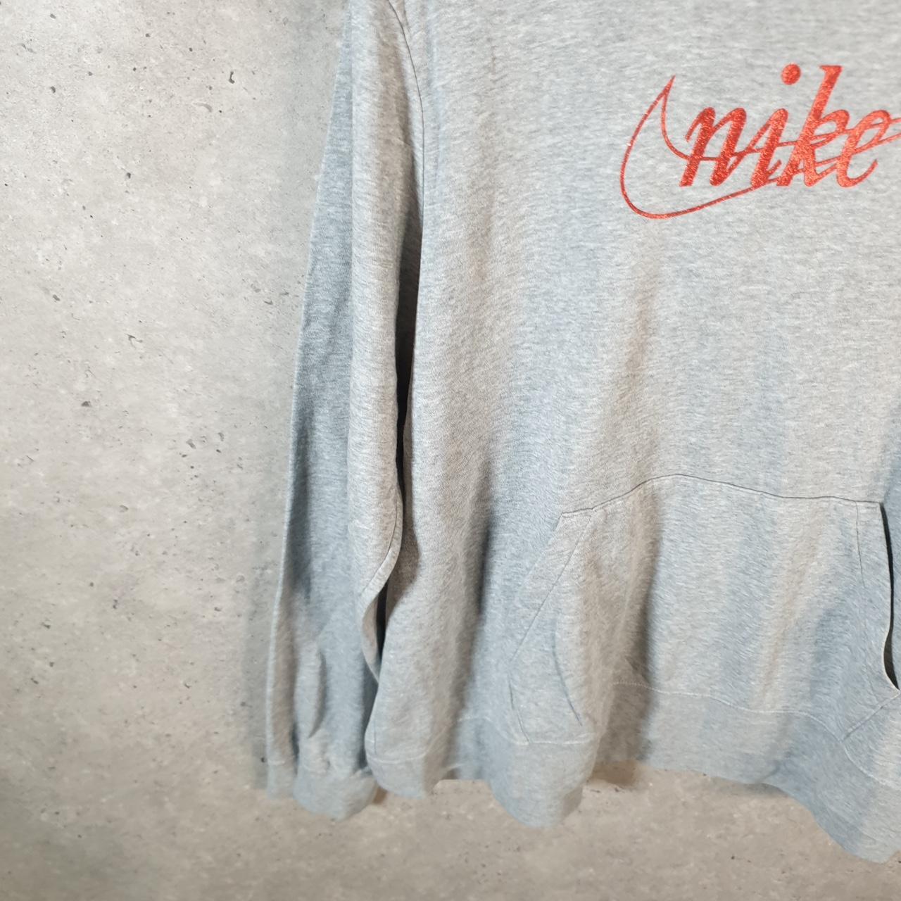 Vintage Nike Club Hoodie Womens XL Grey Swoosh Y2K Pullover