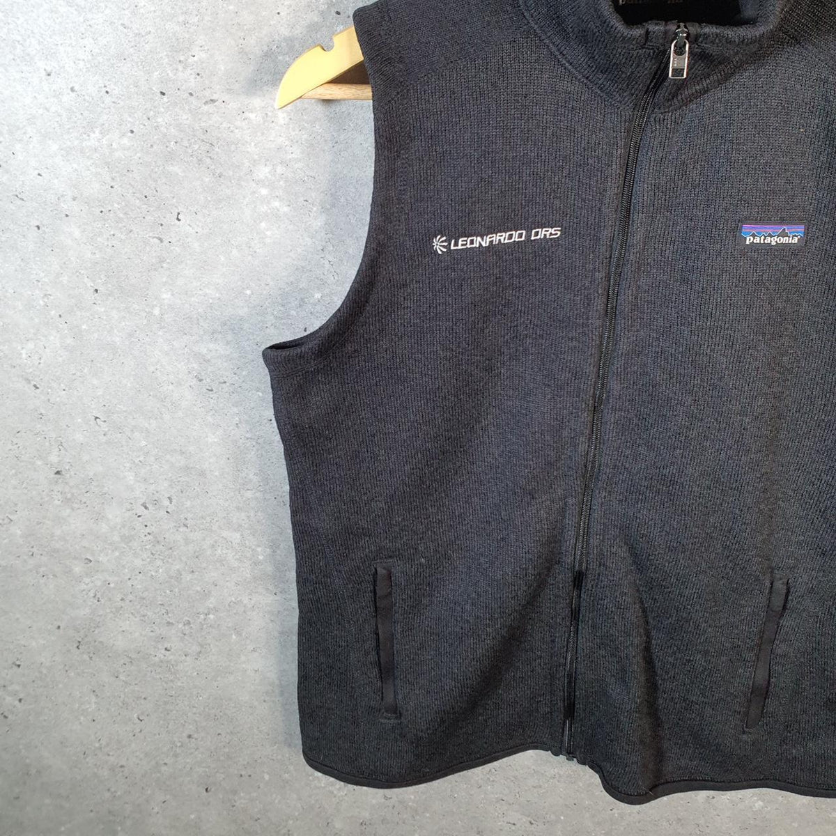Vintage Patagonia Better Sweater Full Zip Fleece Vest Womens Medium Black