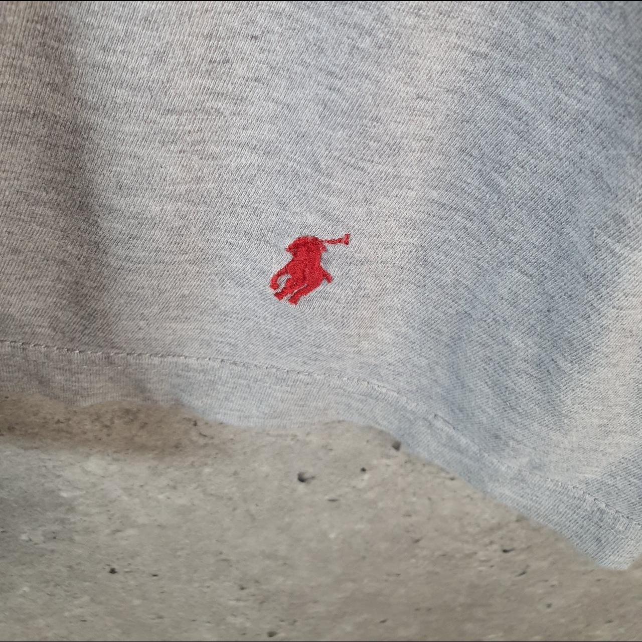 Vintage Ralph Lauren Polo Sport T Shirt Men’s Large Grey Classic Fit Embroidered Pony C8685