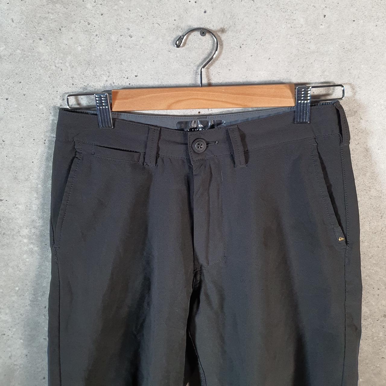 Vintage Quiksilver Amphibian Chino Shorts Jorts Cargo Men’s W28 Black Baggy Cotton A4461