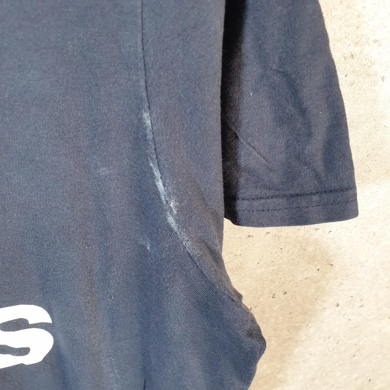 Vintage Adidas Amplifier T Shirt Men’s Medium Navy Blue Three Stripes Logo Athletic