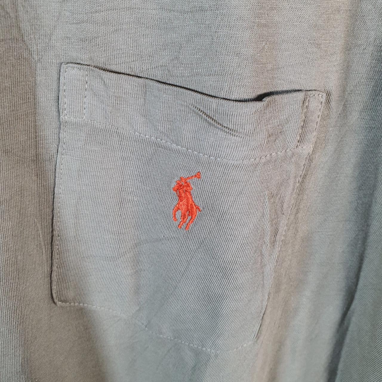 Vintage Ralph Lauren Polo Sport T Shirt Men’s XL Khaki Green Custom Fit Embroidered Pony C8635