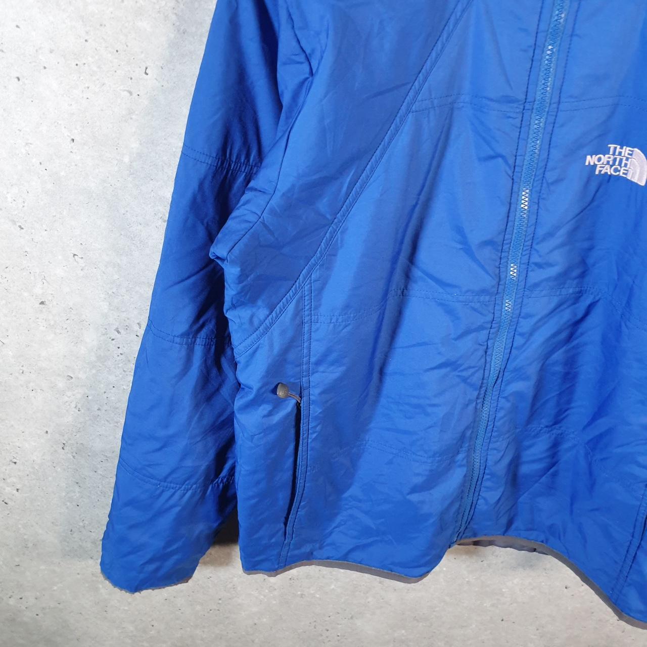 Vintage The North Face TNF Windbreaker Jacket Mens Medium Blue Logo Full Zip Winter