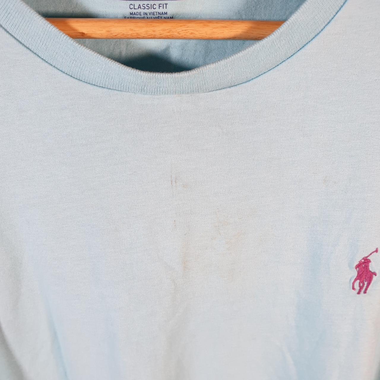 Vintage Ralph Lauren Polo Sport T Shirt Men’s Large Blue Classic Fit Embroidered Pony