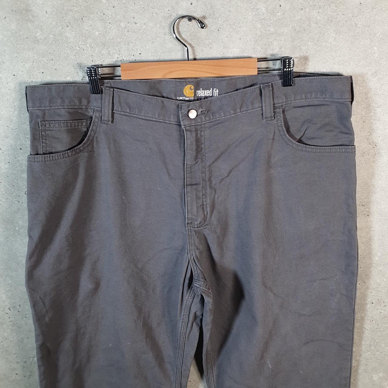 Vintage Carhartt Carpenter Trousers Mens W42 L30 Grey Relaxed Fit Workwear USA