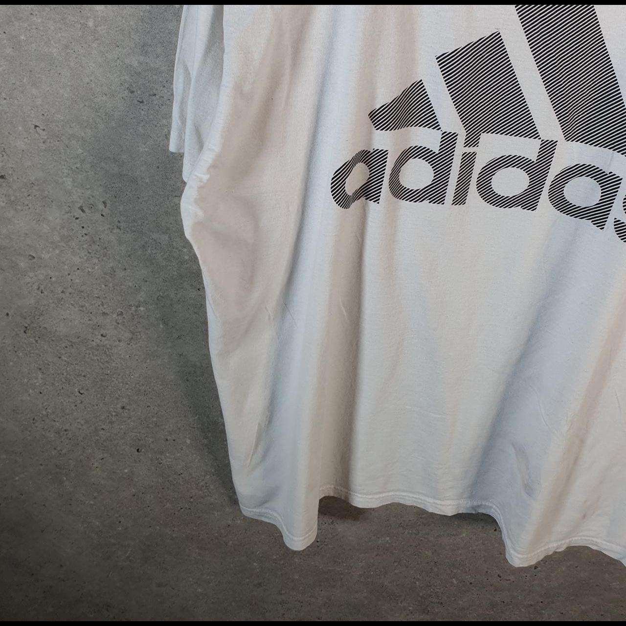 Vintage Adidas Go To Tee T Shirt Men’s XL white Three Stripes Logo